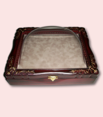 ornate rosewood heritage jewelry box