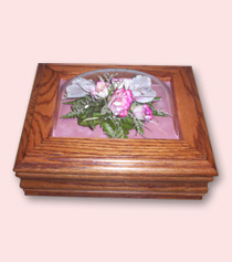 jewelry box with florals preserved